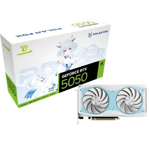 Manli Polar Fox GeForce RTX 5050 OC 8GB GDDR6 Graphics Card