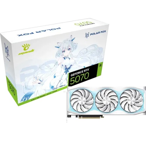 Manli Polar Fox GeForce RTX 5070 OC 12GB GDDR7 Graphics Card